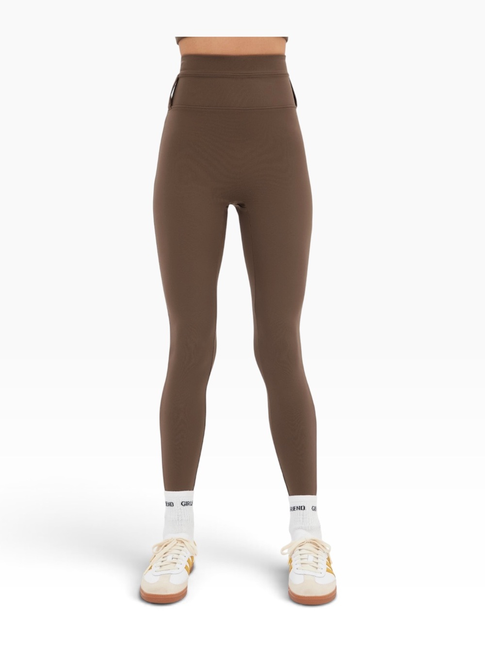 🖤 Girlfriend Collective Earth Brown Compressive Belt Loop Leggings | M